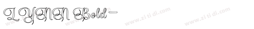 LYNN Bold字体转换